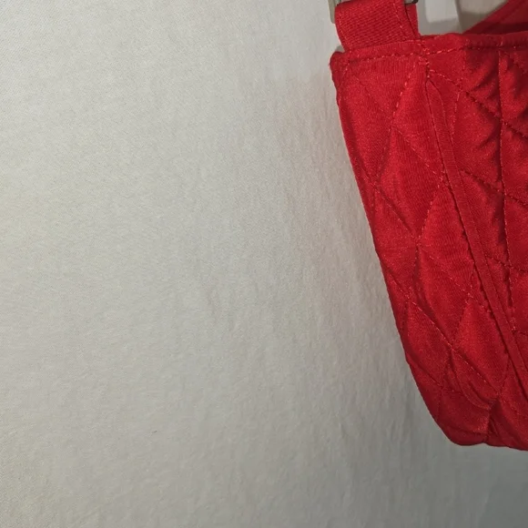 Vera Bradley Red Quilted Shoulder Bag - Picture 4 of 8
